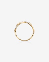 Michael Hill - Twist Ring with 0.20 Carat TW of Diamonds in 10kt Yellow Gold