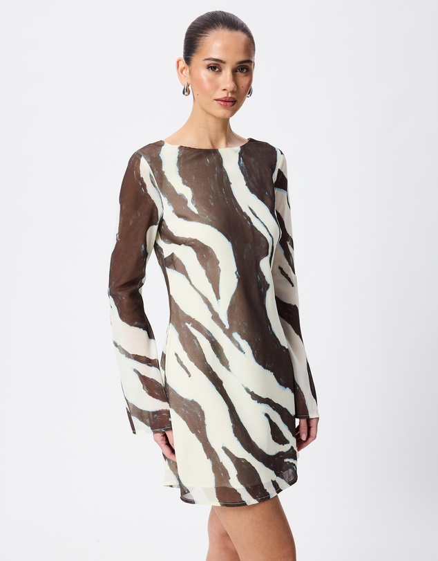 Tussah - Franca Zebra Print Mini Dress