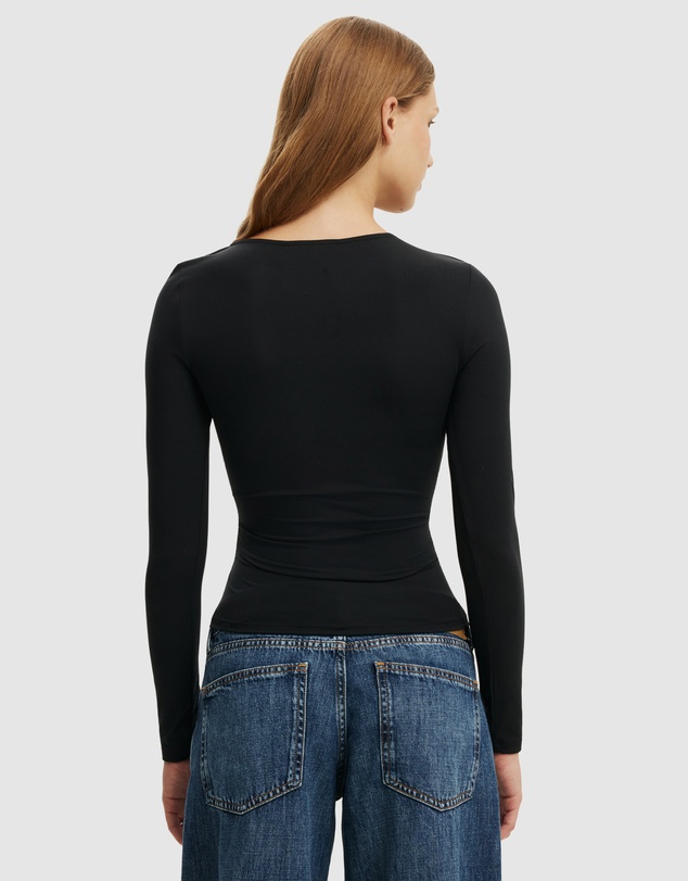 Cotton On - Hold Me Asymmetric Long Sleeve Top