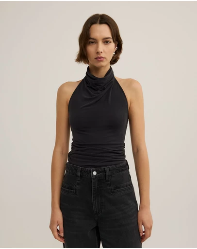 Witchery - High Neck Cowl Top