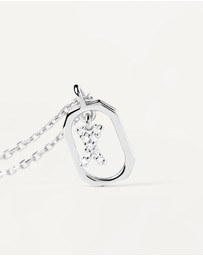 PDPAOLA - Mini Letter X Silver Necklace