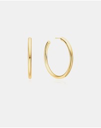Ania Haie - Ania Haie Gold Classic Tube Oversized Hoop Earrings