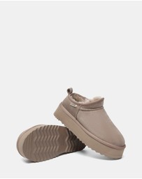 EVERAU - Australian Shepherd Ugg Nano Classic Platform Cow Suede Upper UGG Boots