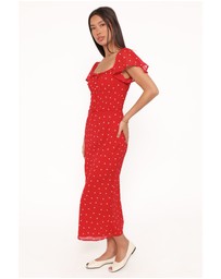 Petal & Pup - Sherrie Maxi Dress - Red Polka Dot
