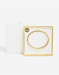 Lovisa - Waterproof Gold Plated Stainless Steel Cubic Zirconia Hinged Sunburst Bangle