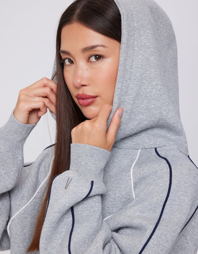 Upstate - Velocity Hoodie - Grey Marle