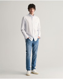 Gant - Regular Fit Classic Banker Stripe Poplin Shirt