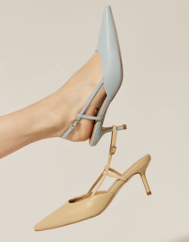 Siren - Yoyo Slingback Kitten Heels