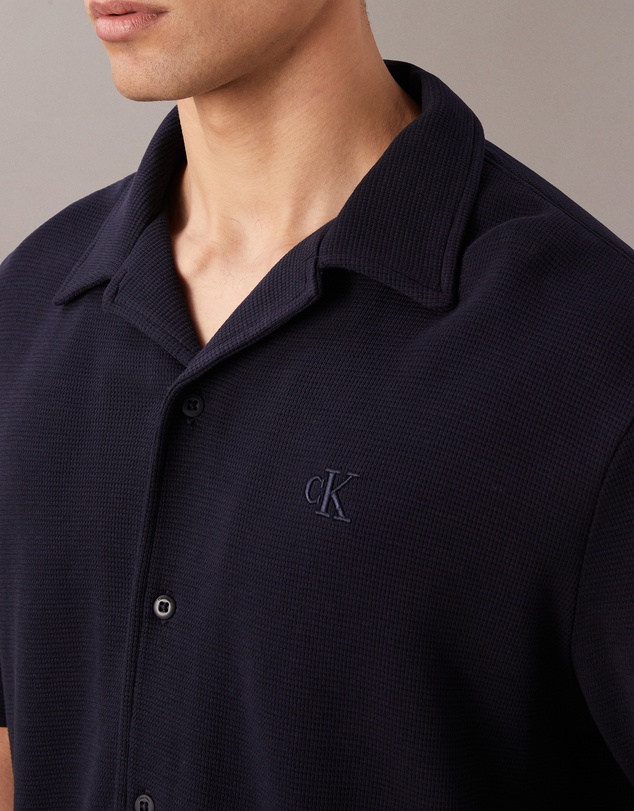 Calvin Klein Jeans - Waffle Knit Camp Shirt