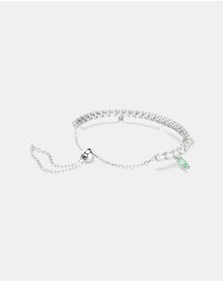 Swarovski - Ariana Grande X Swarovski Bracelet, Mixed Cuts, Multicolored, Rhodium Plated