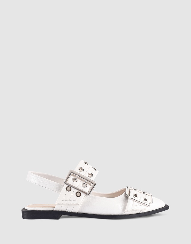 Verali - Clea Slingback Buckle Flats