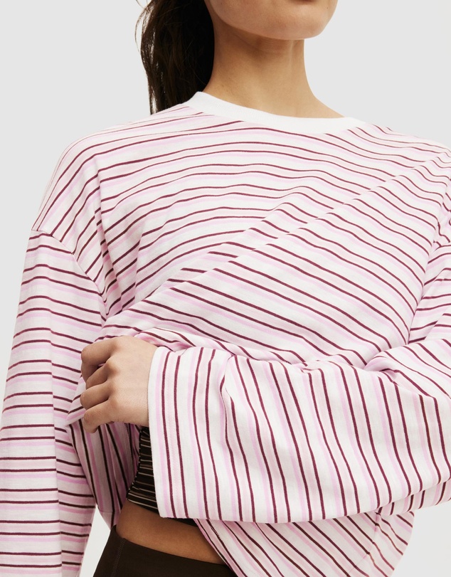 Cotton On Body Active - Long Sleeve Slub Graphic Crew Sweat