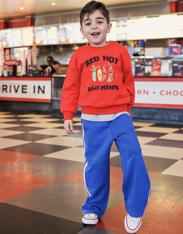 Rock Your Kid - Rafi Wide Leg Sweat Pant in Cobalt Blue
