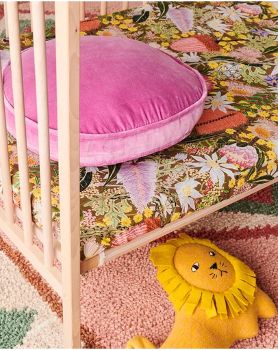 Kip&Co - Native Plantation Organic Cotton Fitted Sheet Cot - Babies