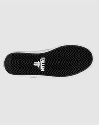 Fallen Footwear - Fallen Footwear Phoenix Kids Vulcanised Sole Shoes Black/White