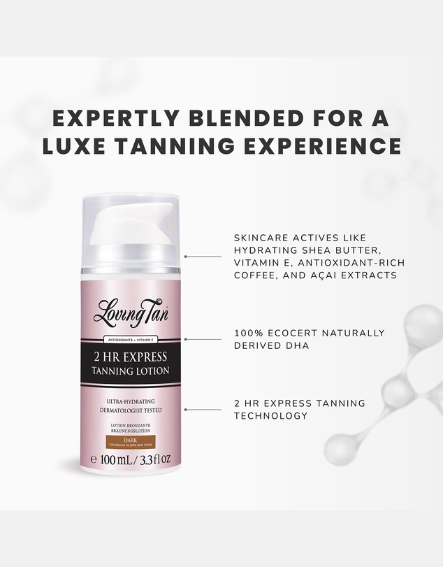 Loving Tan - 2-Hour Express Tanning Lotion Dark 100ml