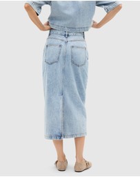 Seed Heritage - Denim Column Skirt