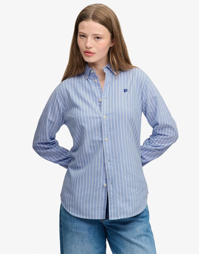 Superdry - Slim Oxford Button Down Long Sleeve Shirt