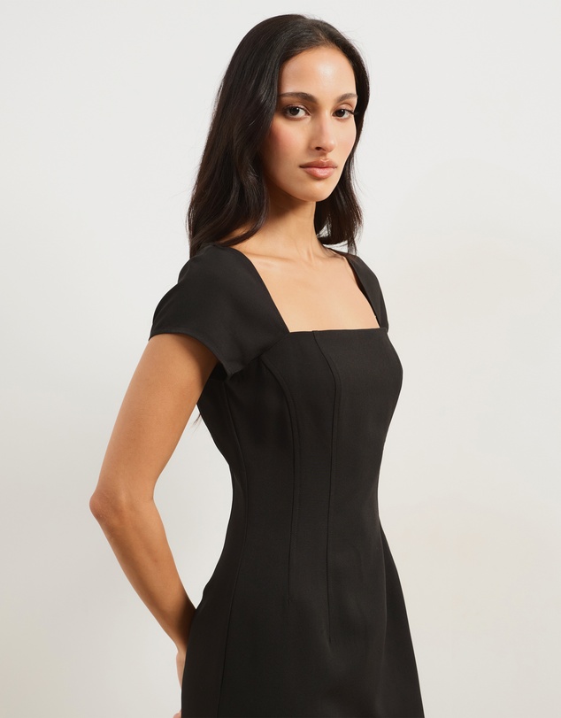 Atmos&Here - Sadie Cap Sleeve Midi Dress