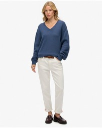 Superdry - Oversized V Neck Jumper