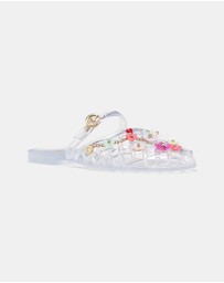 Kate Spade - Jellyfish Charms Jelly Mule Flats