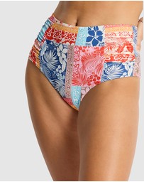 Sea Level Australia - Coco Island High Waist Gathered Side Pant