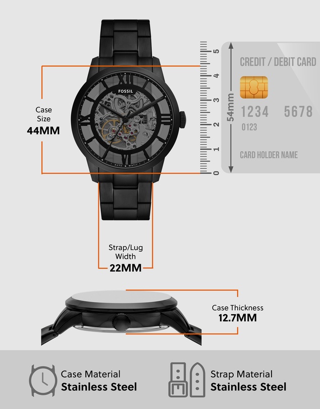 Fossil - Townsman Black Automatic Watch
