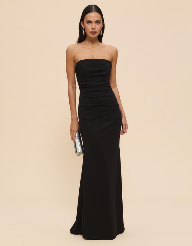 CHANCERY - Amaya Strapless Drape Gown