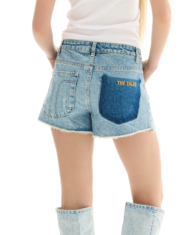 THE TALES - The Tales Panelled Denim Short