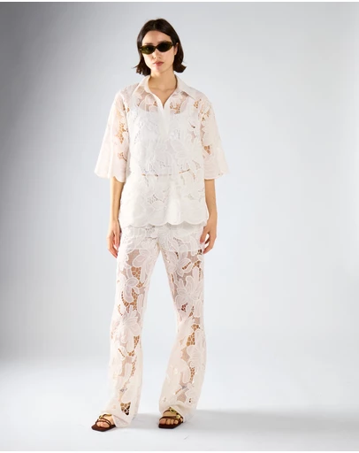 Glamorous - High Waisted Flared Trousers