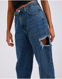 ONE TEASPOON - Rosewood Jackson Mid Waist Wide Leg Jeans