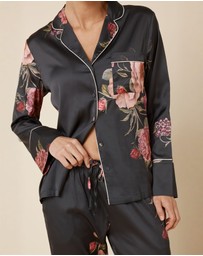 Gingerlilly - Ruby Floral Satin PJ set