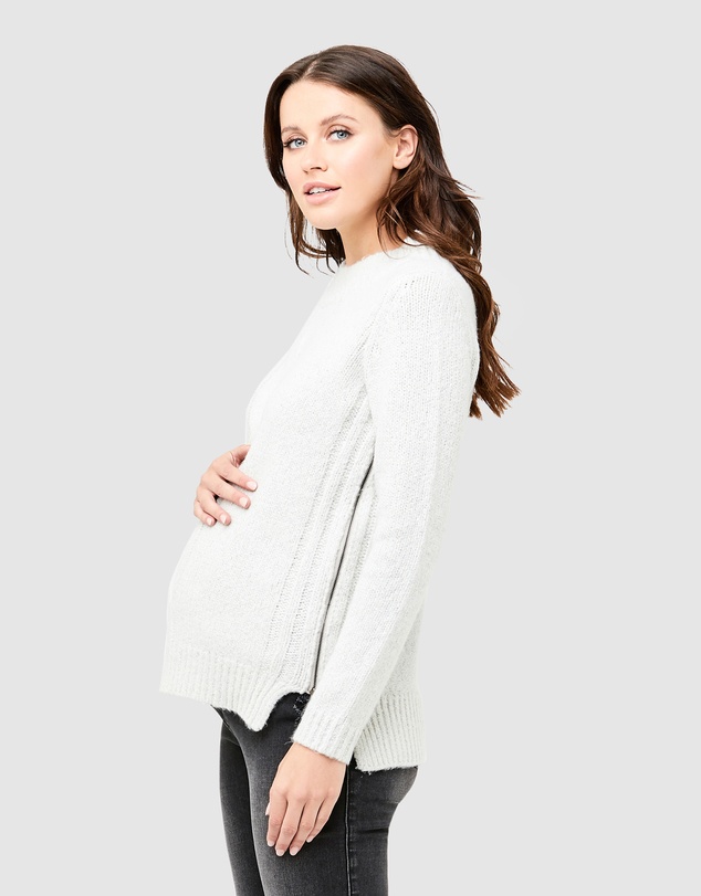 Ripe Maternity - Cable Nursing Knit
