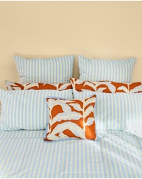 Mosey Me - Butter Blue Seersucker Quilt Cover