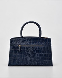 Cobb & Co - Arlie Leather Croc Tote