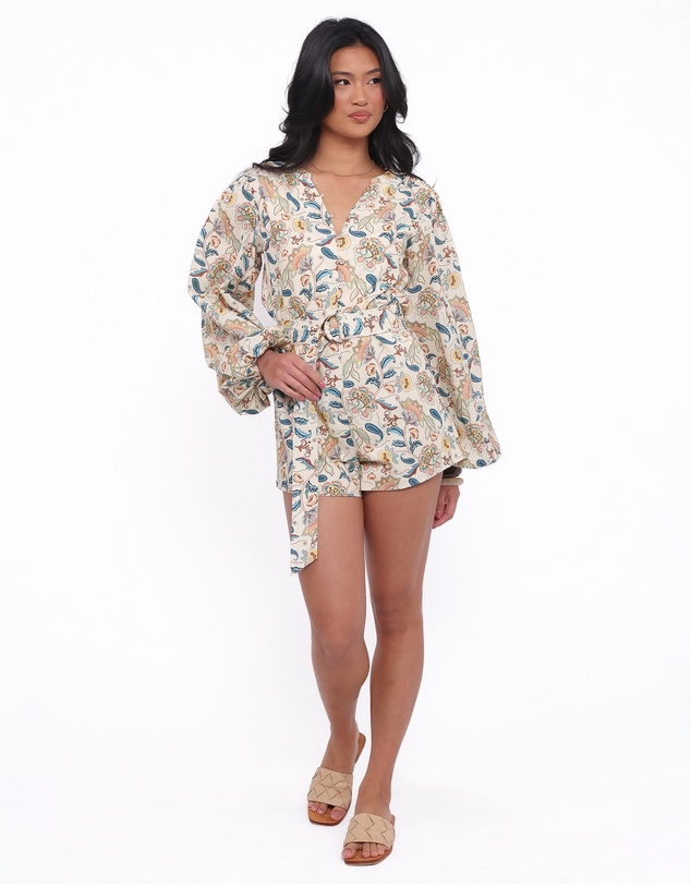 Petal & Pup - Soul Belted Playsuit - Paisley