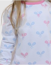 Sant And Abel - Kids Tennis Bows Long PJ Set
