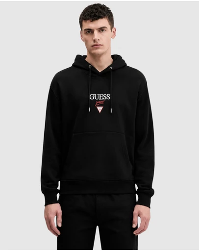 GUESS Jeans - GUESS JEANS Regular Baker Logo Hoodie