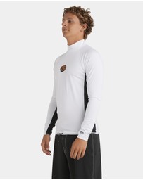 Billabong - Mens Jimmy Contrast Long Sleeve Rash Vest