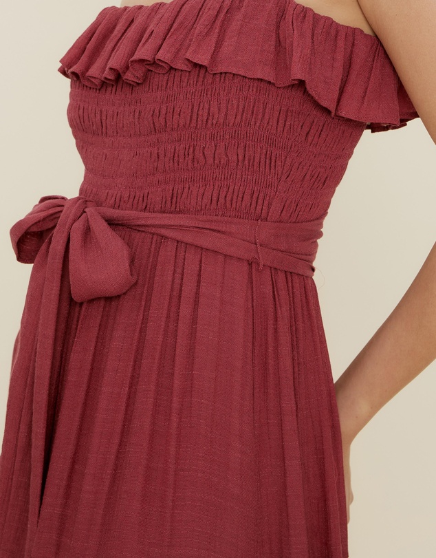 The Fated - Luca Flutter Sleeve Maxi Dress