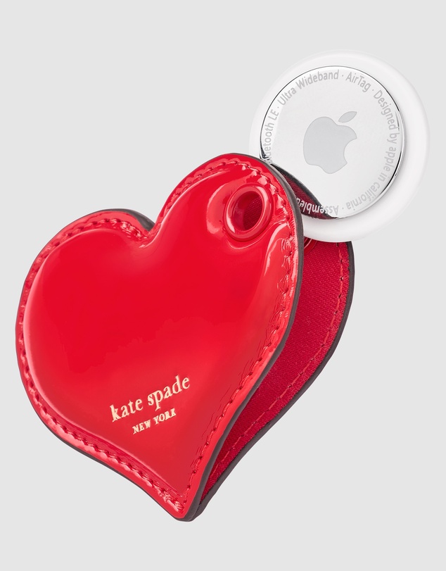 Kate Spade - Kate Spade Heart Charm Keychain for AirTag
