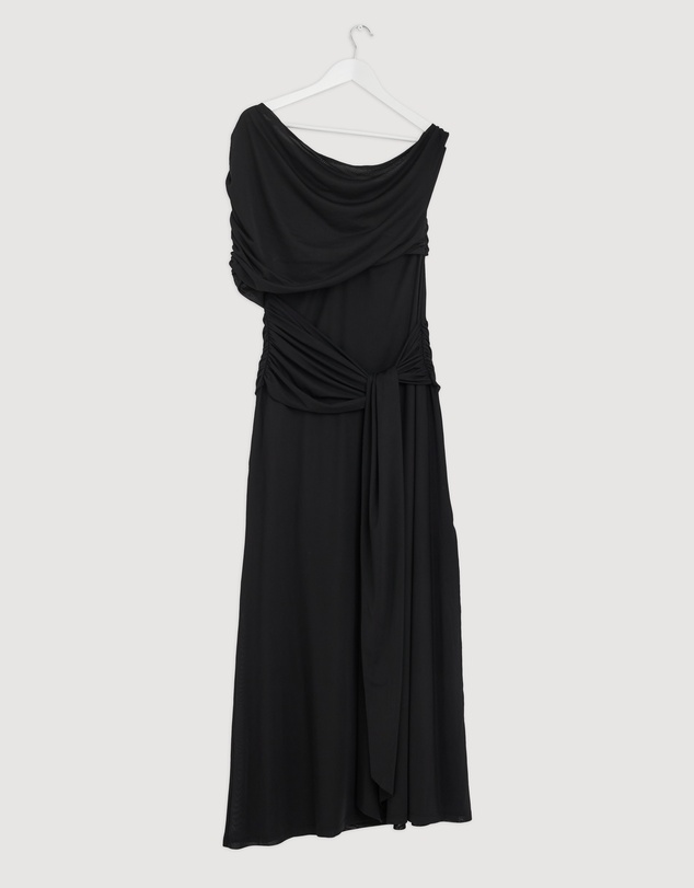 Revibe - Repaired CHANCERY Margot One Shoulder Drape Maxi Dress - AU 16