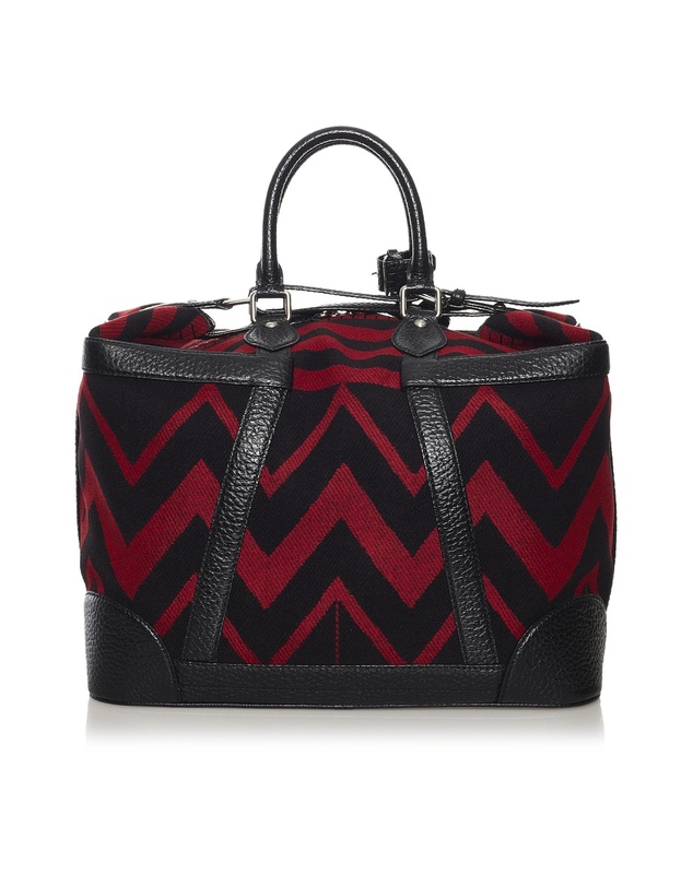 Pre-Loved by Azura Reborn - Pre-Loved Louis Vuitton Grimaud Vail Blanket Wool and Leather Trim Top Zip Bag