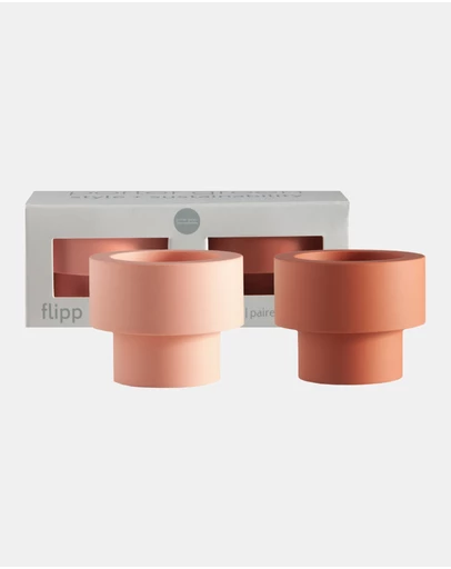 porter green - flipp sml silicone unbreakable candle holder set