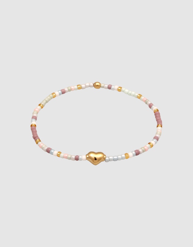 Elli Jewelry - Bracelet Kid Heart Multicolour 925 Sterling Silver Gold Plated