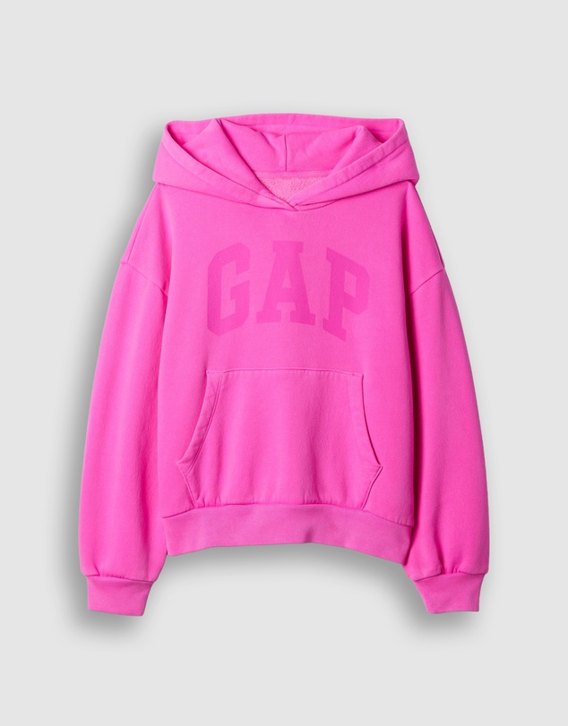 GAP - VintageSoft Logo Pull Over Hoodie - Teens