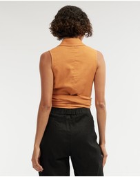 Amelius - Naomi Wrap Crop Shirt