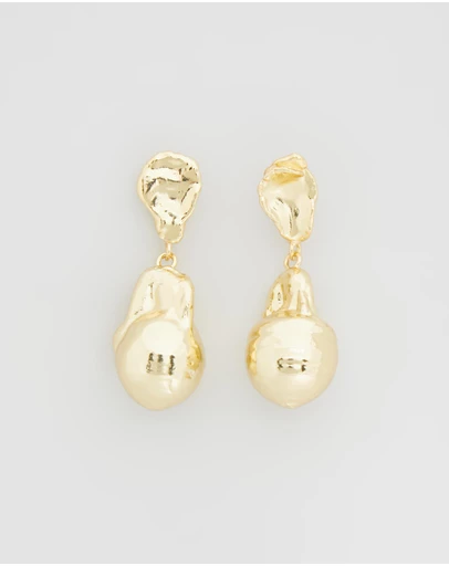 Carly Paiker - Laguna Double Gold Earrings