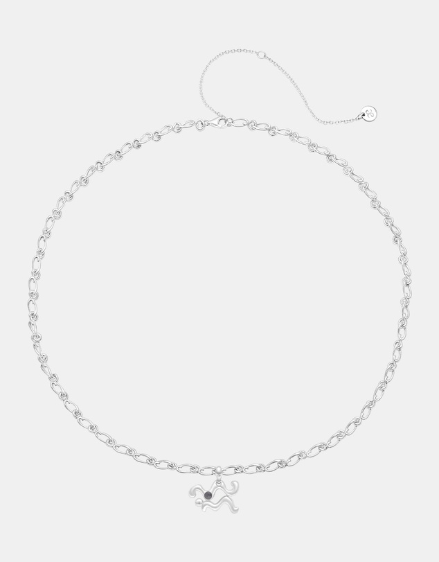 Graedance - Aquarius Amethyst Pendant on Eclipse Necklace