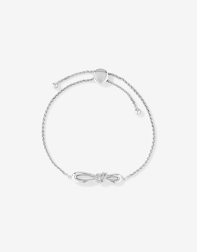 Michael Hill - 0.15 Carat TW Diamond Knots Bolo Bracelet in Sterling Silver
